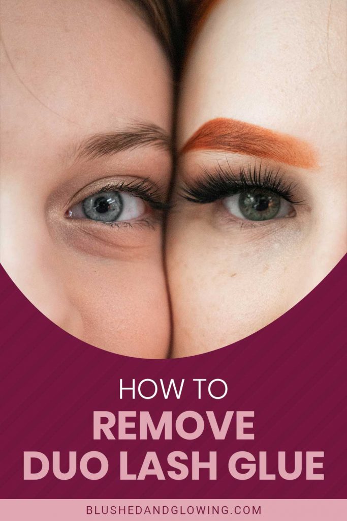 How to Remove Duo Lash Glue Blushed And Glowing