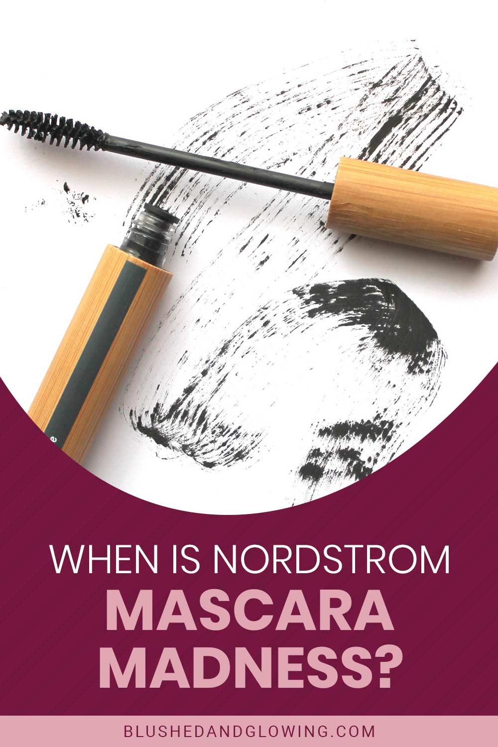 A opened bottle of mascara on a white paper - When Is Nordstrom Mascara Madness?